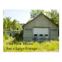 Change of Address Card: Large Garage Postcard
