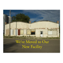 Change of Address Card: New Facility Postcard