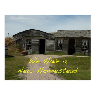 Change of Address Card: New Homestead Post Cards