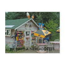 Change of Address Card: Northwoods Ice Cream Shop Post Card