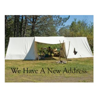 Change of Address Card - Tent Post Cards