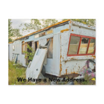 Change of Address Card: Trailer Home postcards by pjwuebker Change of Address Card: Trailer Home postcards