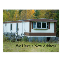 Change of Address - Mobile Home Post Card