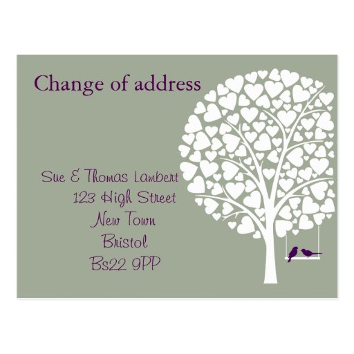Change of address postcard | Zazzle