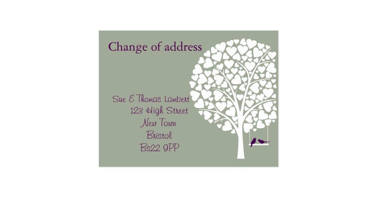 change of address postcard zazzle change of address post cards
