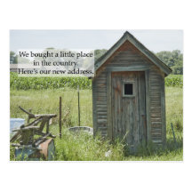 Change of Address Postcard: Country Home