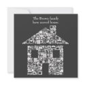 Change of New Address House Home Announcement invitation