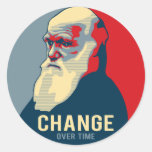 Change Over Time Round Sticker
