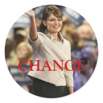 CHANGE-SARAH PALIN STICKERS
