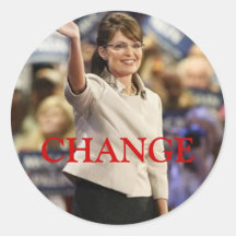 CHANGE-SARAH PALIN STICKERS