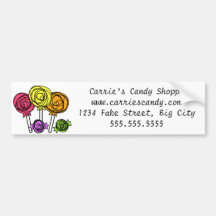 Change the color - Candy shop Bumper Sticker