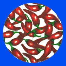 Change the Color Chili Round Sticker