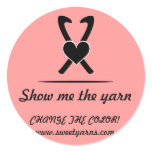 Change the color - crochet hooks love Sticker Change the color - crochet hooks love Sticker