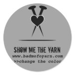 Change the color - knitting needles love Sticker Change the color - knitting needles love Sticker