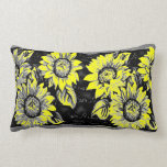 Change the Color Wacky Sunflowers Throw Pillows