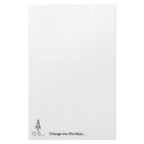 Change the World(s) Customized Stationery