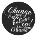 Change We Can Believe In stickers