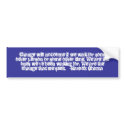 “Change will not come…” Barack Obama Quote bumper stickers