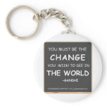 Change-World-Gandhi Keychains