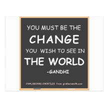Change-World-Gandhi Post Cards