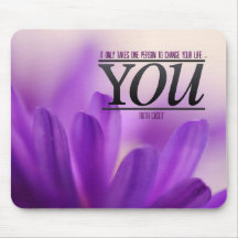 Change Your Life Motivational Mousepad