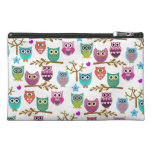 changeable background color owls travel accessories bag
