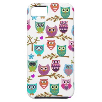 Changeable background owls