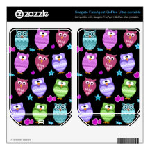 Changeable background owls FreeAgent GoFlex decal