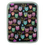 Changeable background owls sleeves for iPads