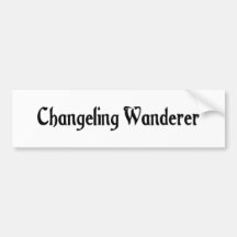 Changeling Wanderer Bumper Sticker