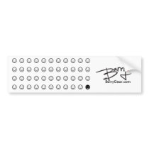 "Changing Faces" 44-Smiley-Face Bumper Sticker bumper stickers