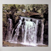 Chania Falls In Africa Poster