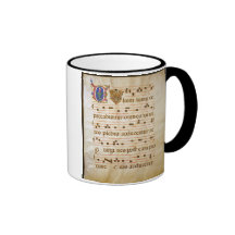 chant manuscript.jpg, Gregorian Chant:The "cutt... Mug