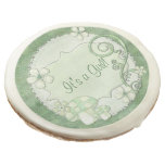 Chantily Whimsical Mixed Media Its a Girl Sugar Cookie