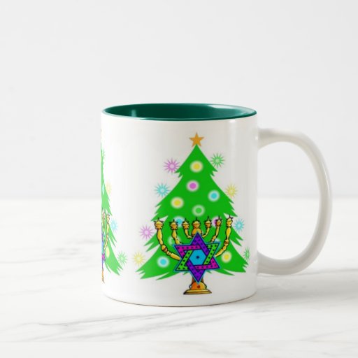 Chanukah and Christmas Coffee Mugs
