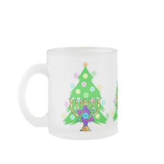 Chanukah and Christmas mug
