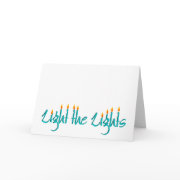 Chanukah Card: Light the Lights card