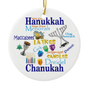 Chanukah Collage/Light the Lights ornament