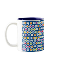 chanukah dots mugs