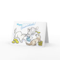 Chanukah dreidel ferrets cards
