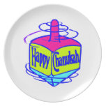 Chanukah Dreidel Party Plate