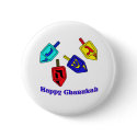 Chanukah Dreidels buttons by holidaytime Chanukah Dreidels buttons
