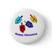 Chanukah Dreidels buttons