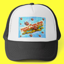 Chanukah Flying Dreidels hats