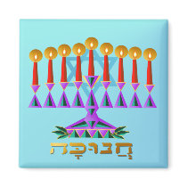 Chanukah magnets by Lotacats Chanukah magnets