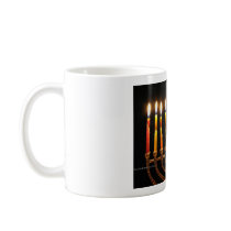 Chanukah Partial Menorah Mug