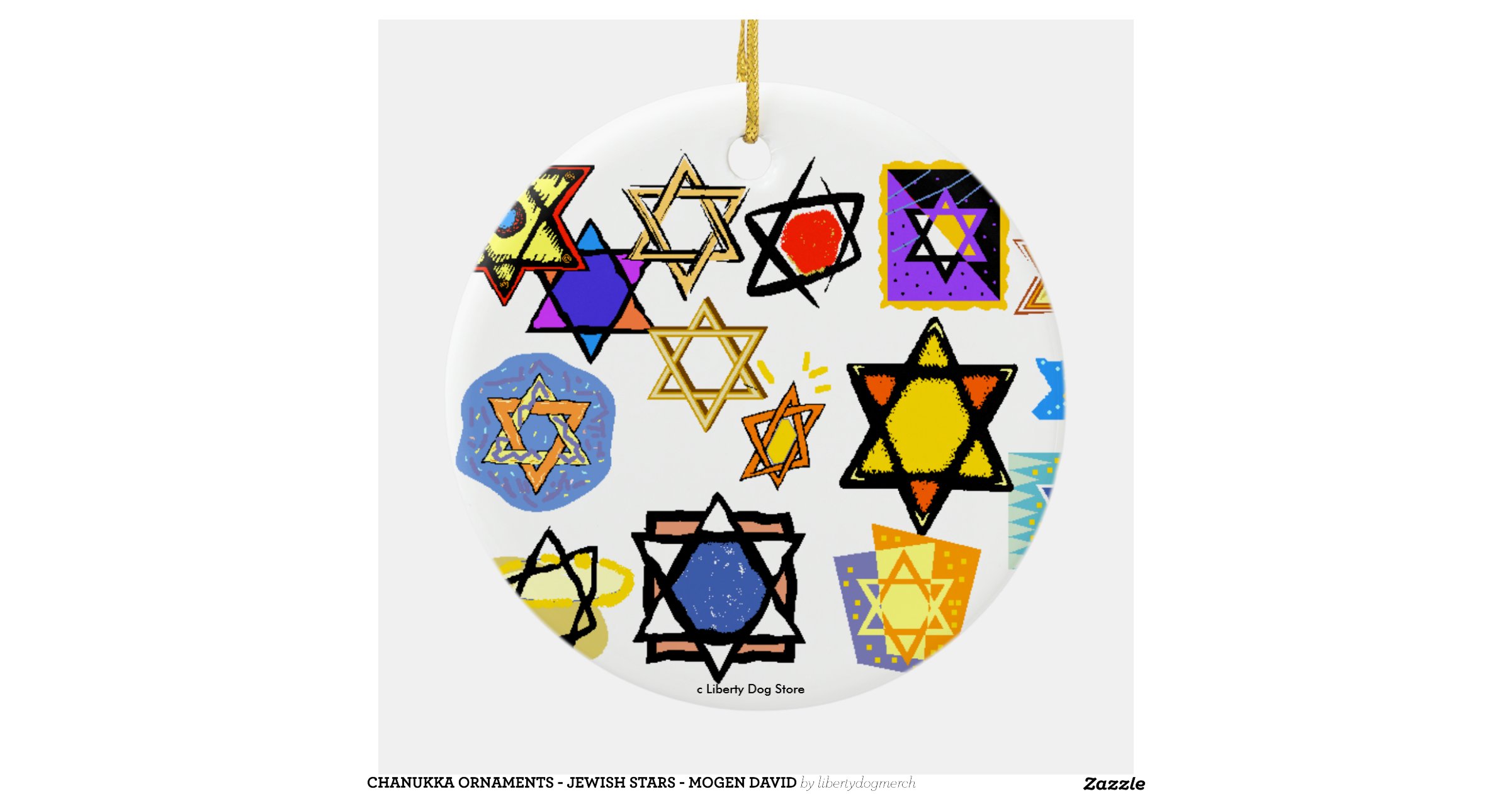 CHANUKKA ORNAMENTS JEWISH STARS MOGEN DAVID Zazzle