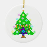 Chanukkah and Christmas Christmas Tree Ornament