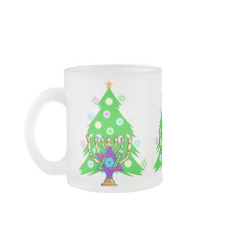 Chanukkah and Christmas mug