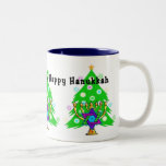 Chanukkah and Christmas mugs